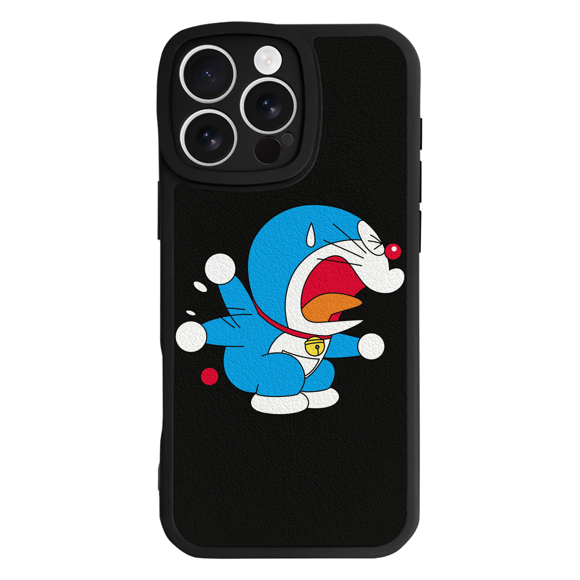 （画像用） ドラえもん Doraemon 【iPhone 16シリーズ対応】シリコンスマホケース（レザー調） 材質：シリコン